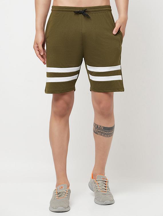 green stripes mid rise short - 18445276 - Zoom Image - 0