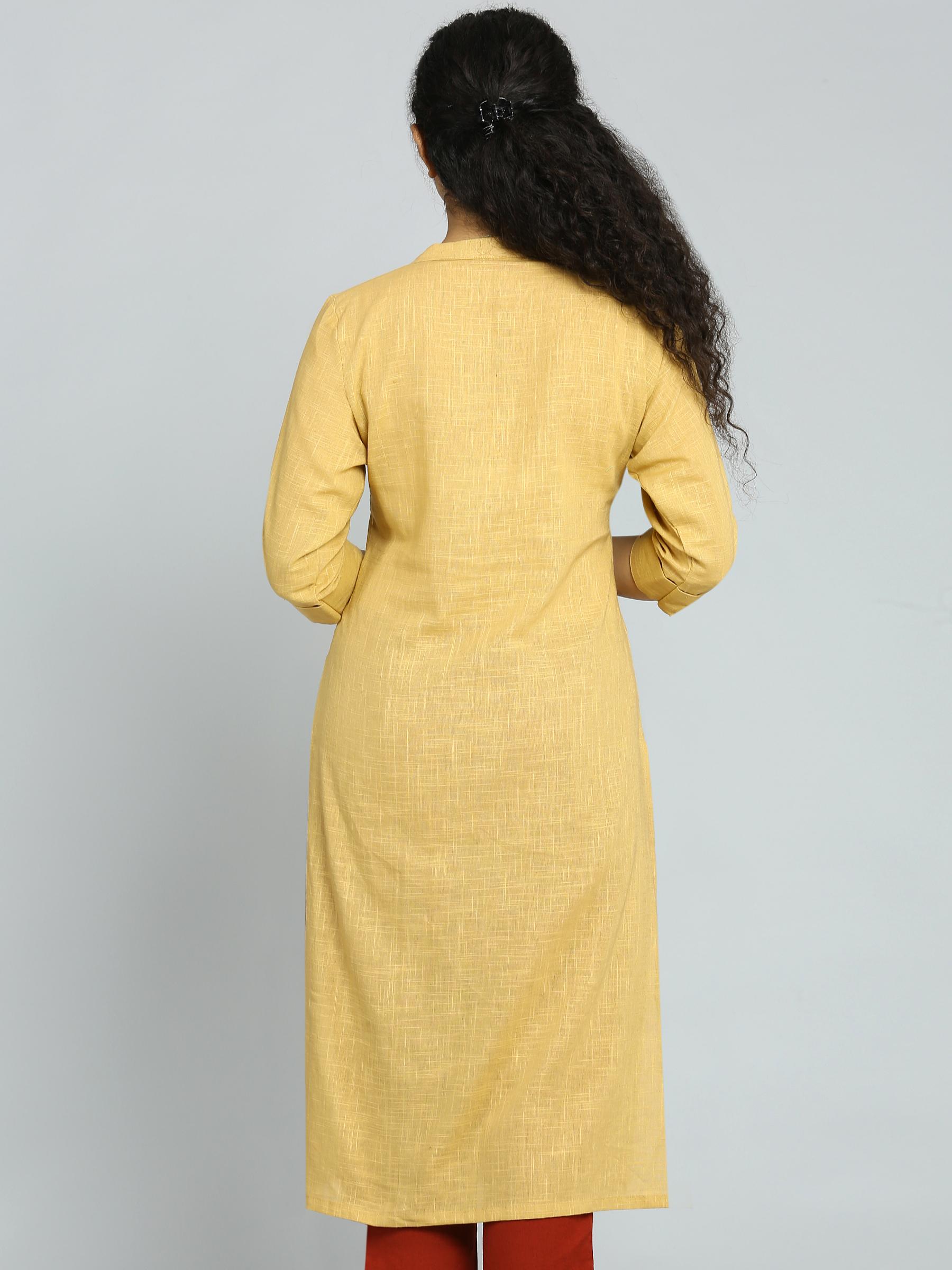 women's straight kurta - 18445434 - Standard Image - 3