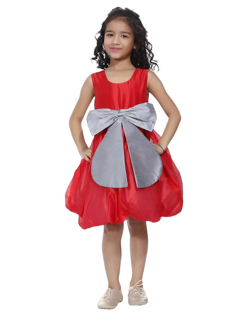 girls scoop neck sleeveless frock