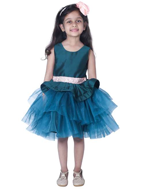 girls round neck sleeveless frock - 18445775 -  Standard Image - 0