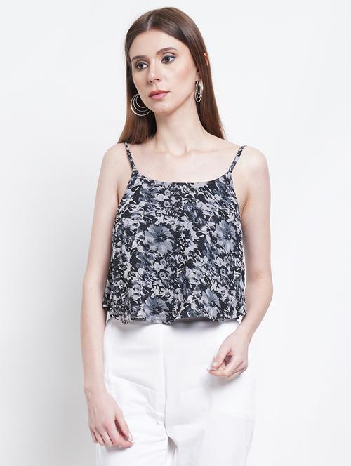 women's crop shoulder strap top - 18446799 -  Standard Image - 0