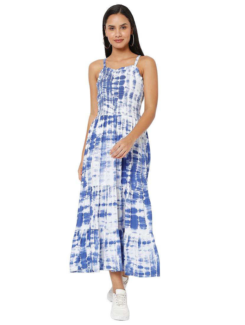 women's fit & flare polka dots dress