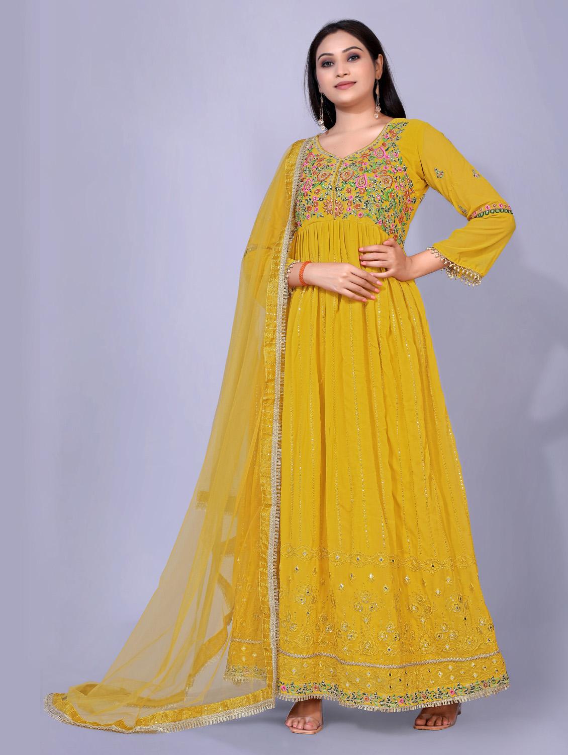 embroidered kurta dupatta set