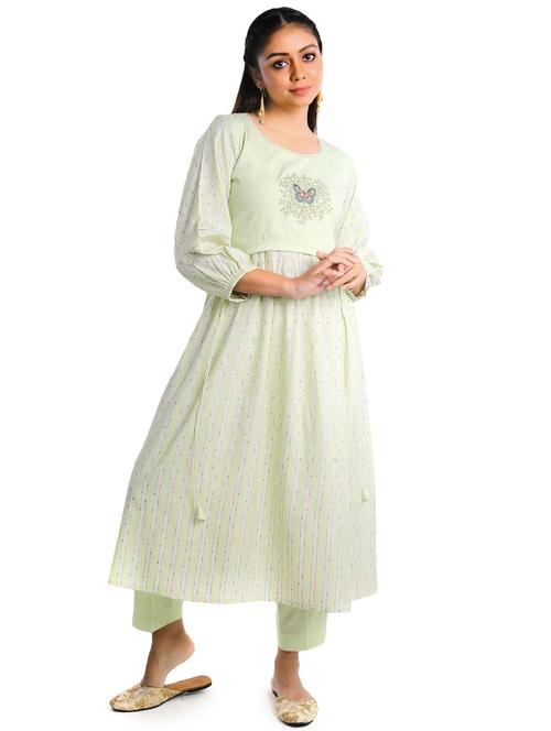 neo mint kurta pant set - 18447449 - Standard Image - 0