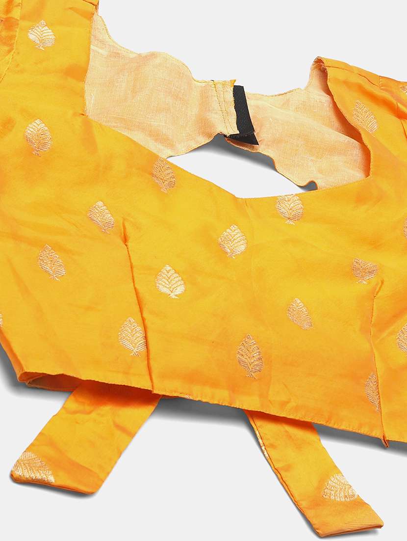 brocade flared lehenga with dupatta - 18447971 -  Standard Image - 3