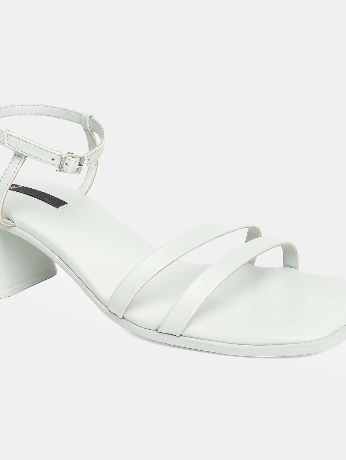 women off white ankle strap sandal - 18448687 -  Standard Image - 3