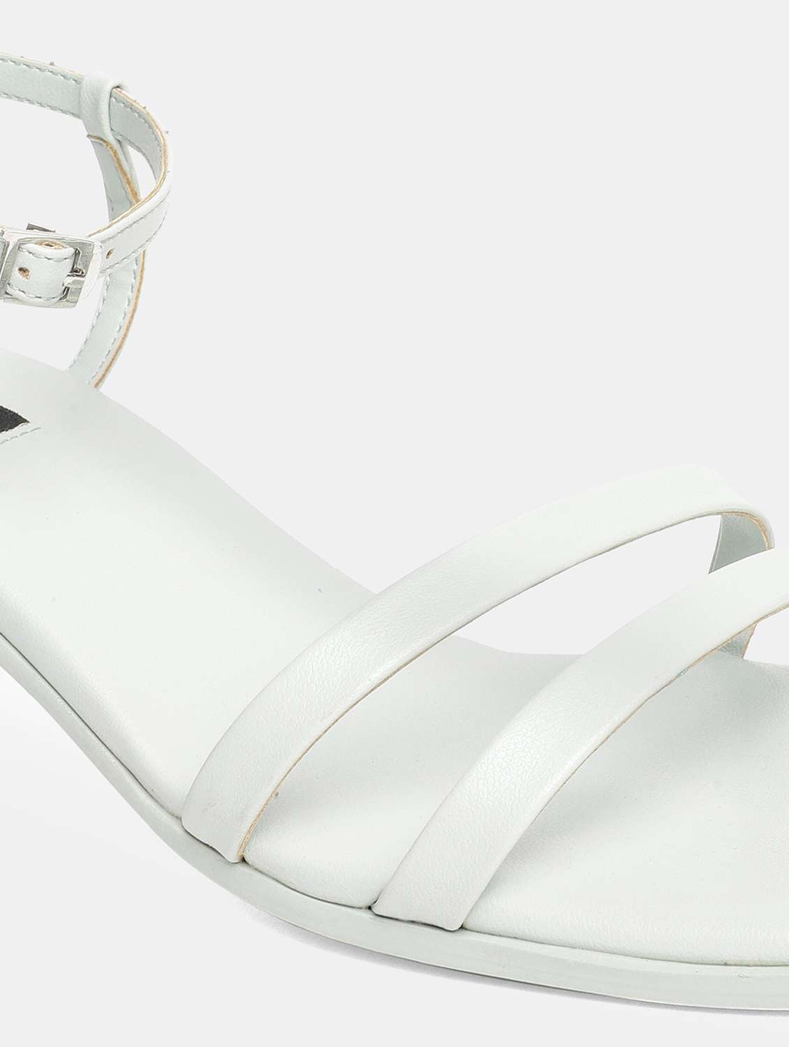 women off white ankle strap sandal - 18448687 -  Standard Image - 5