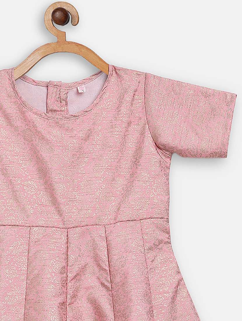 girls pink printed kalidar party gown - 18448978 -  Standard Image - 5