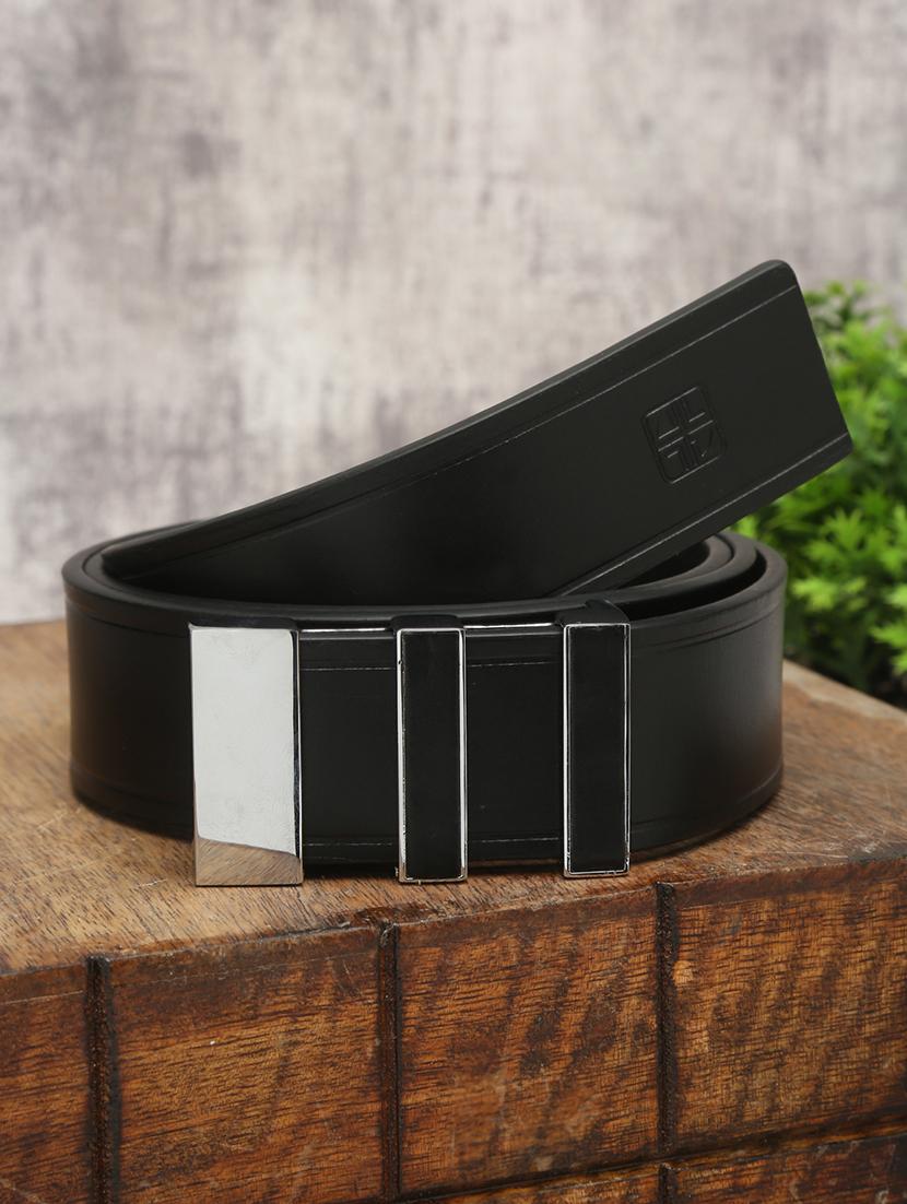 black leather belt