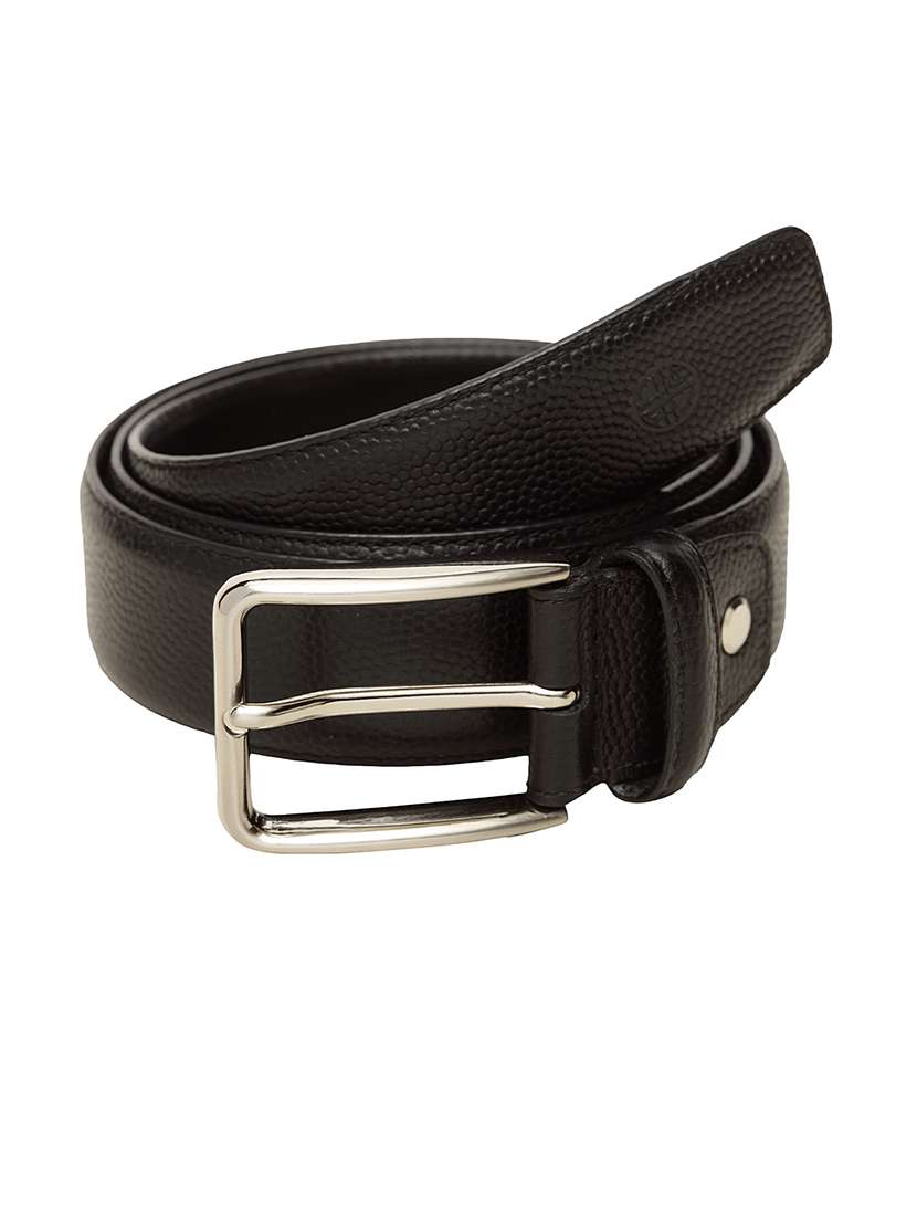 black leather belt