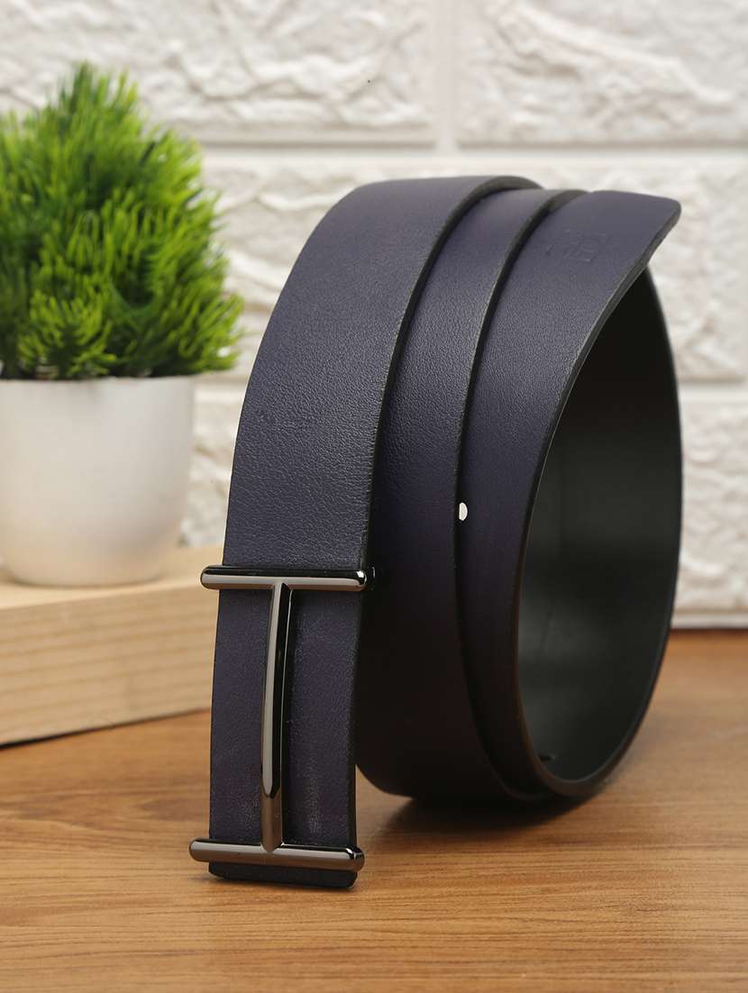black leather belt