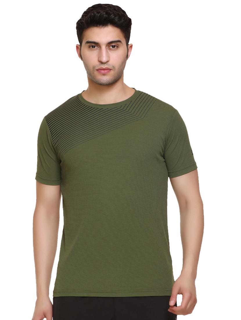 green chest-printed t-shirt - 18450031 - Zoom Image - 0