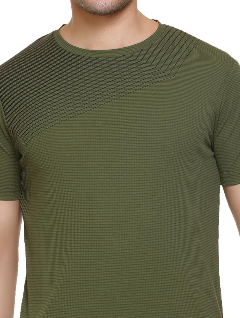 green chest-printed t-shirt - 18450031 - Standard Image - 5