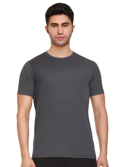 grey chest-printed t-shirt - 18450032 -  Standard Image - 0