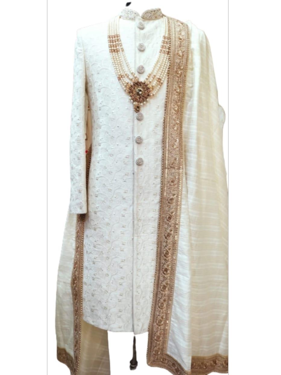 groom designer sherwani set - 18450044 - Zoom Image - 0