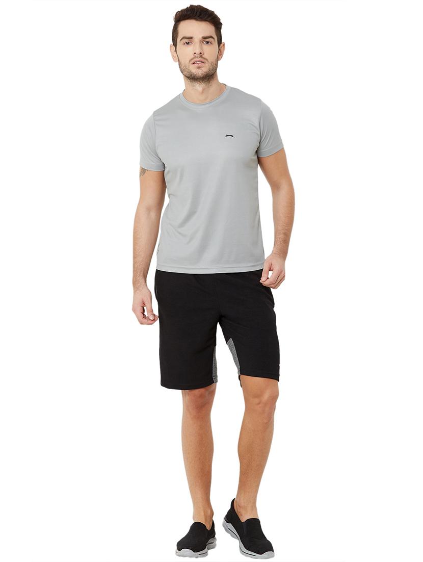 grey solid t-shirt - 18450076 - Standard Image - 3