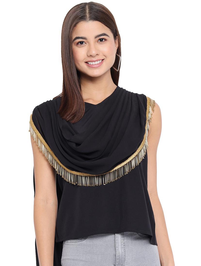 women's straight v neck top - 18450147 -  Zoom Image - 0