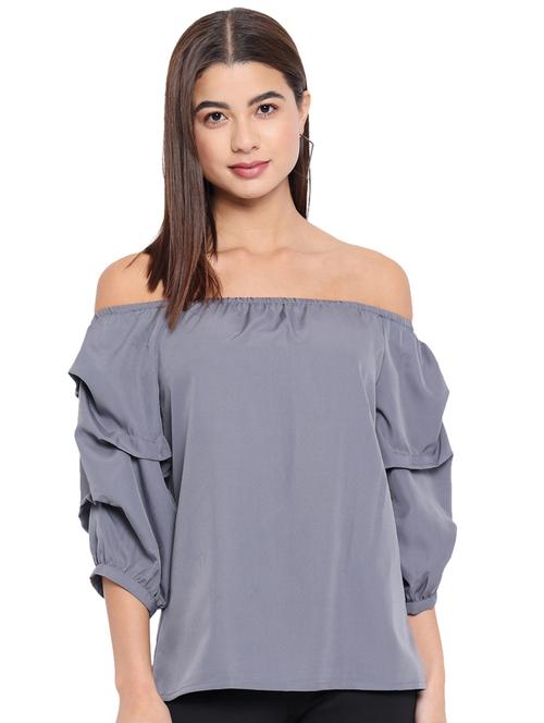women's straight off shoulder top - 18450153 - Standard Image - 0