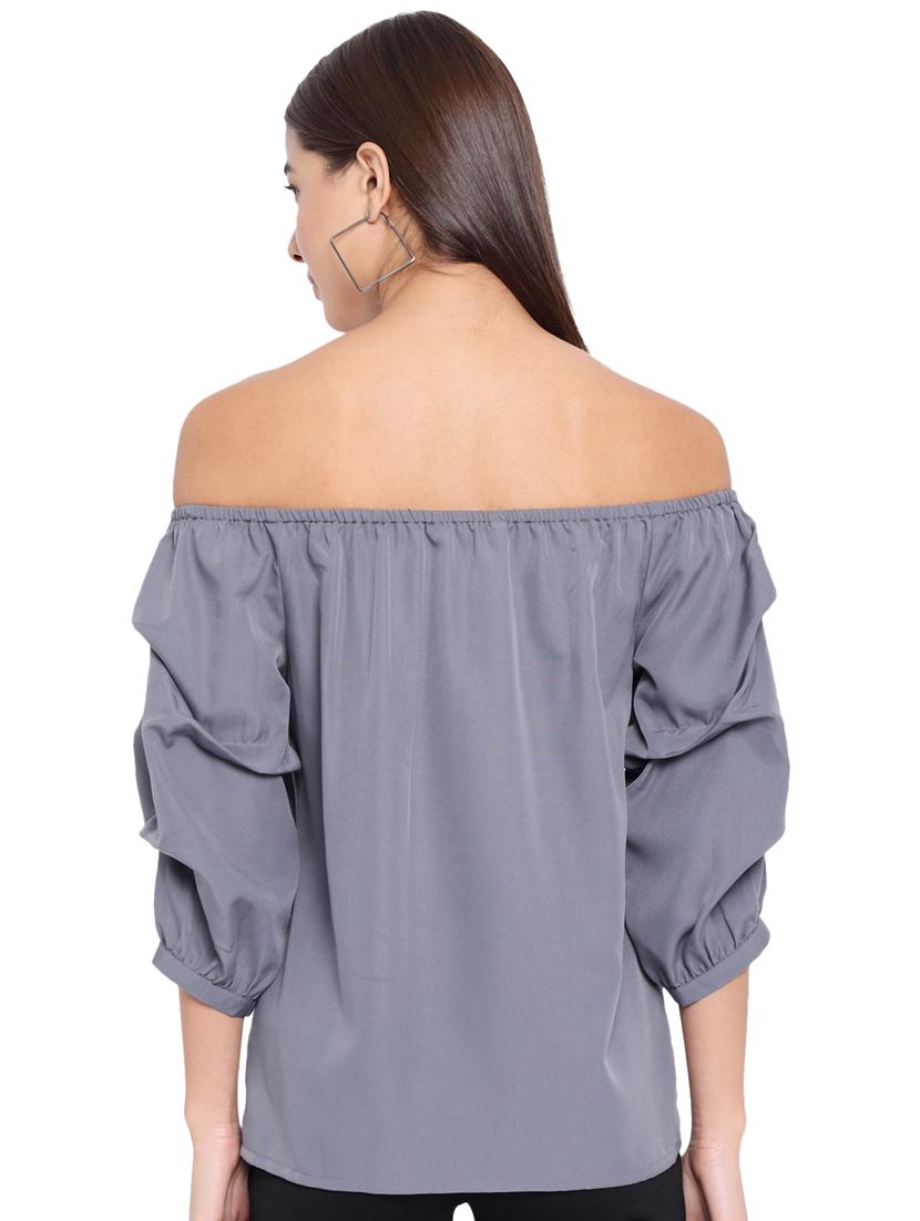 women's straight off shoulder top - 18450153 - Standard Image - 3