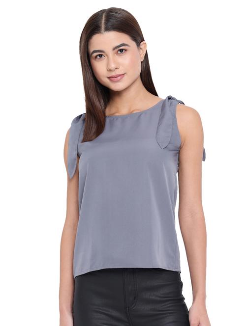 women's straight round neck top - 18450177 -  Standard Image - 0