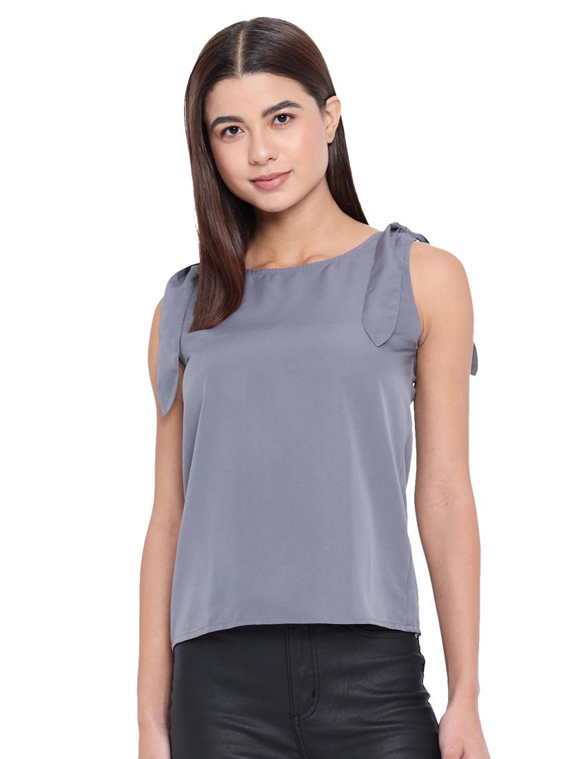 women's straight round neck top - 18450177 -  Zoom Image - 0