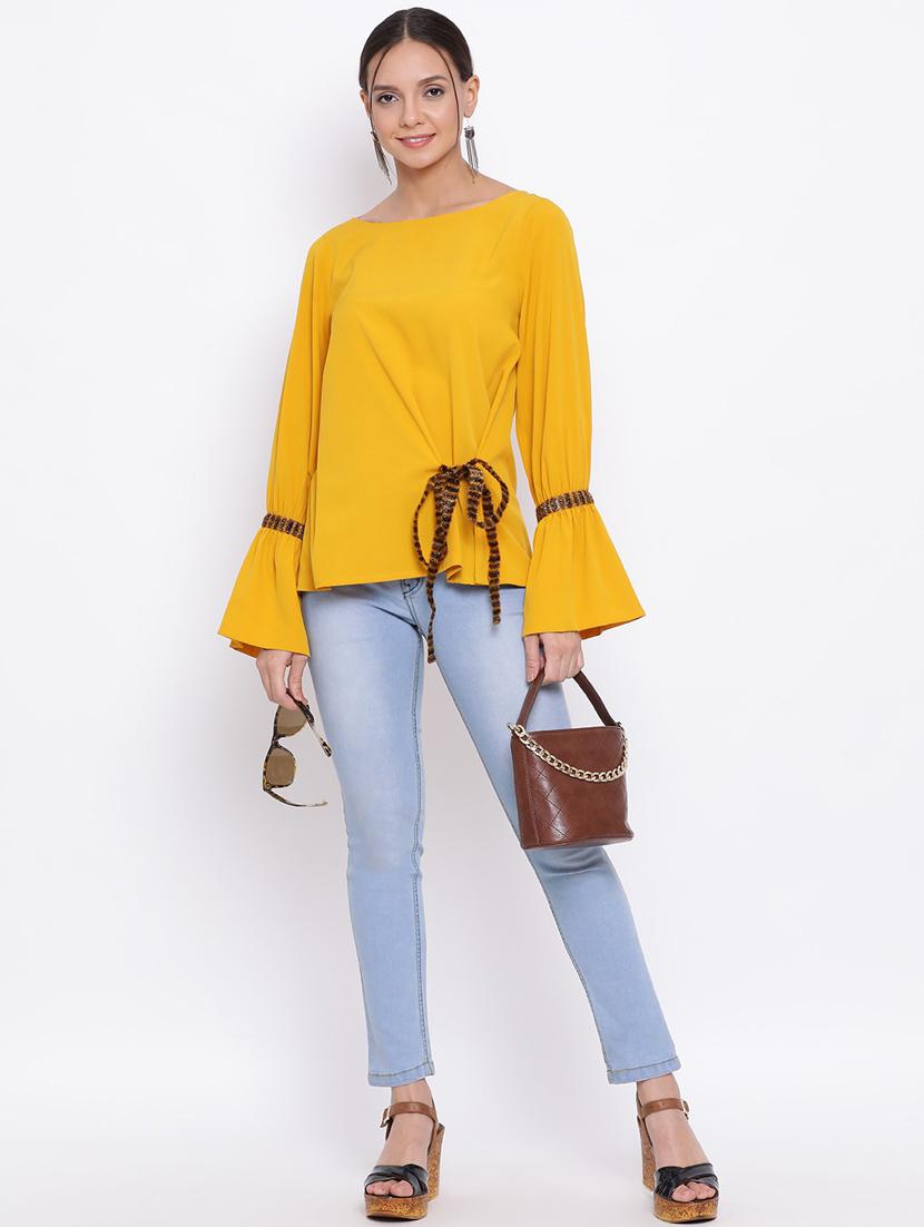 women's straight boat neck top - 18450190 - Standard Image - 3
