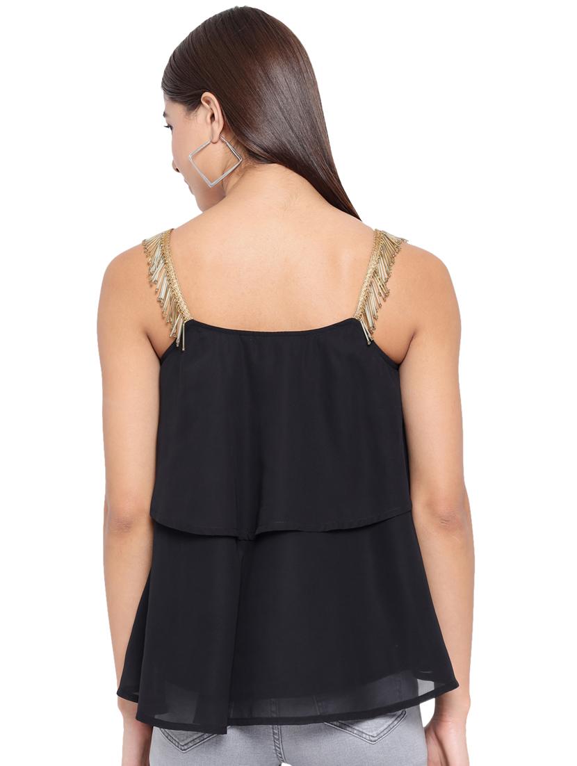 women's layered shoulder strap top - 18450201 - Standard Image - 5