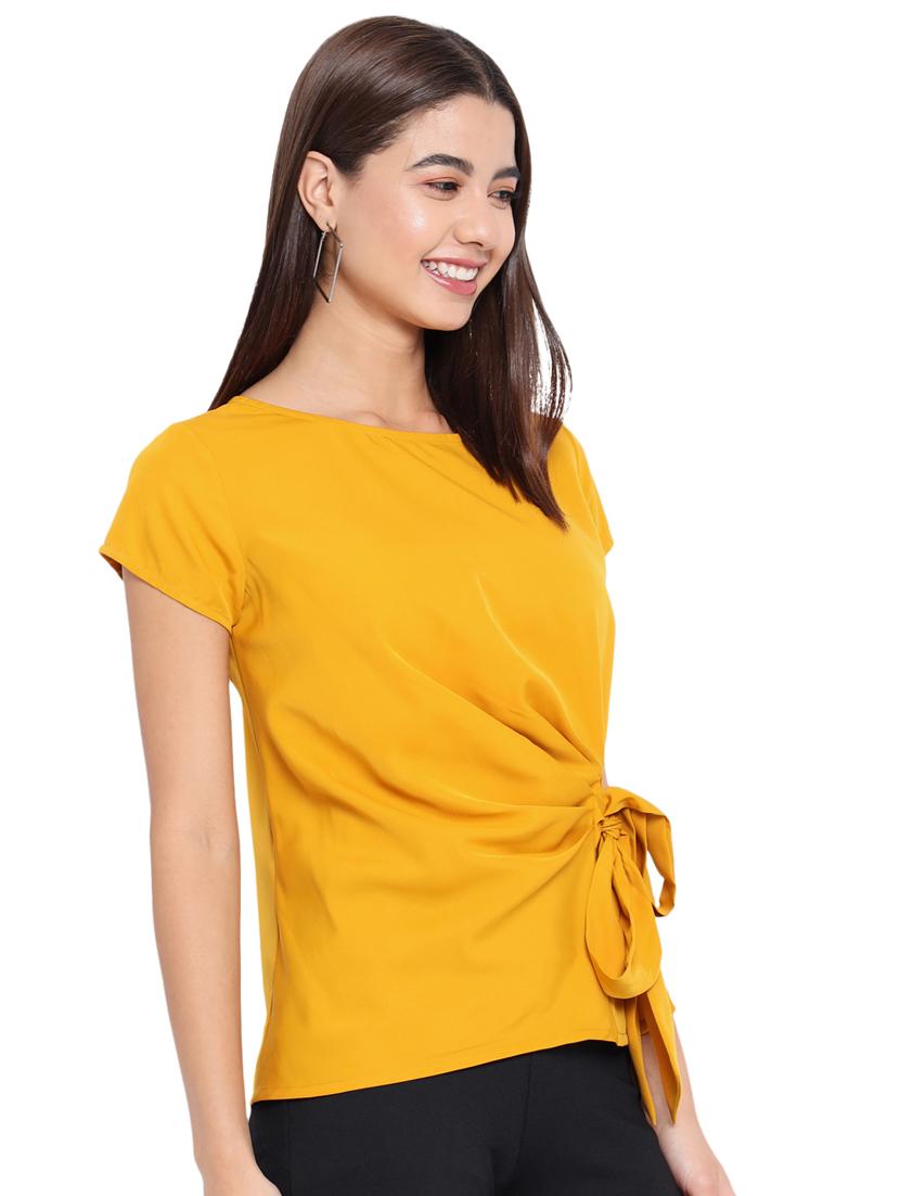 women's straight boat neck top - 18450209 - Standard Image - 3