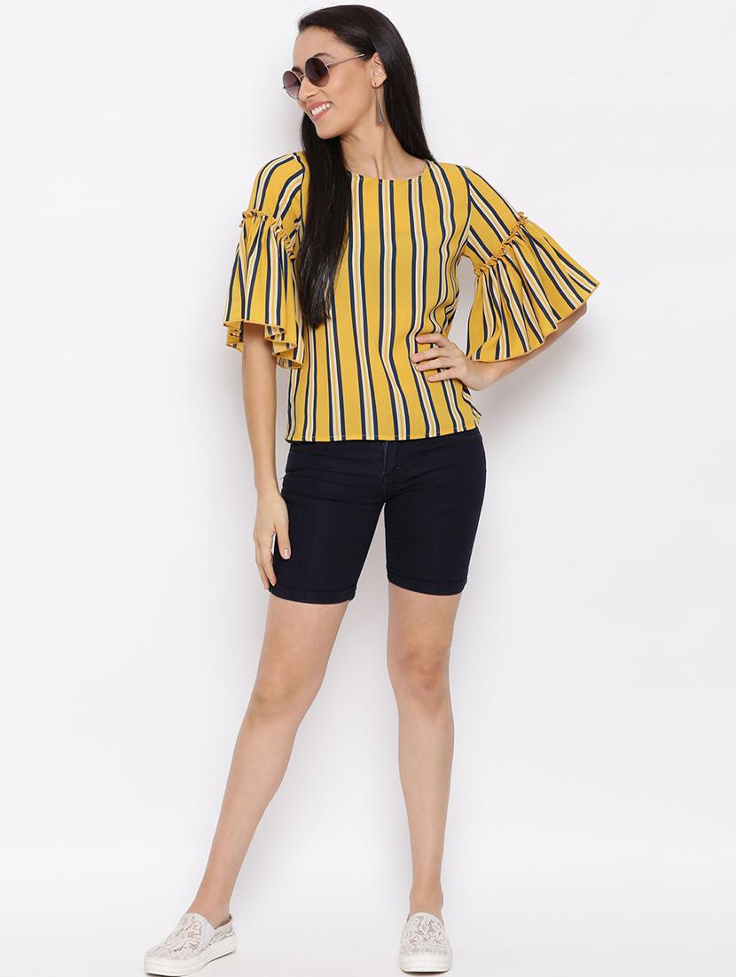 women's straight round neck top - 18450239 - Standard Image - 3