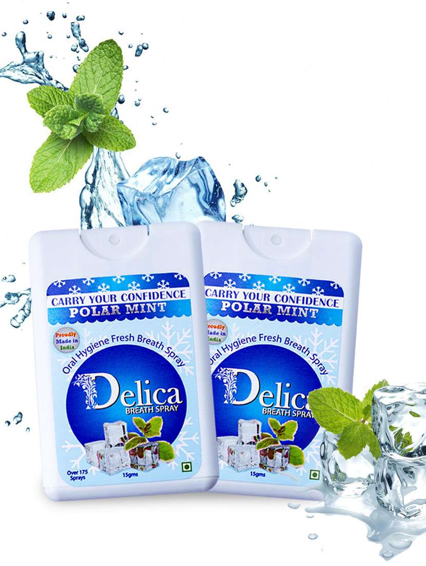 pack of 2 polar mint mouth freshener spray 