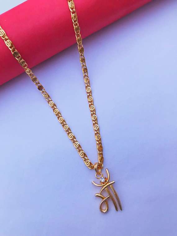 gold plated chain pendant