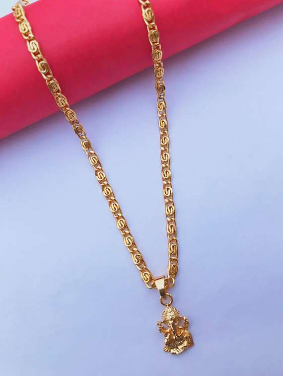 gold plated chain pendant