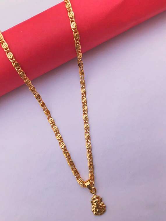 gold plated chain pendant