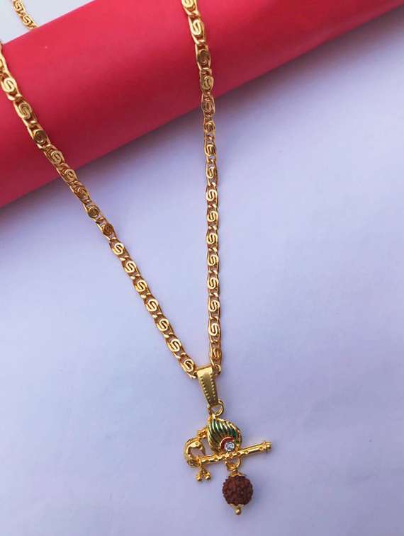 gold plated chain pendant