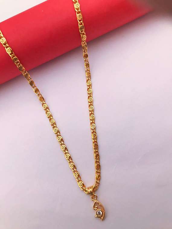 gold plated chain pendant