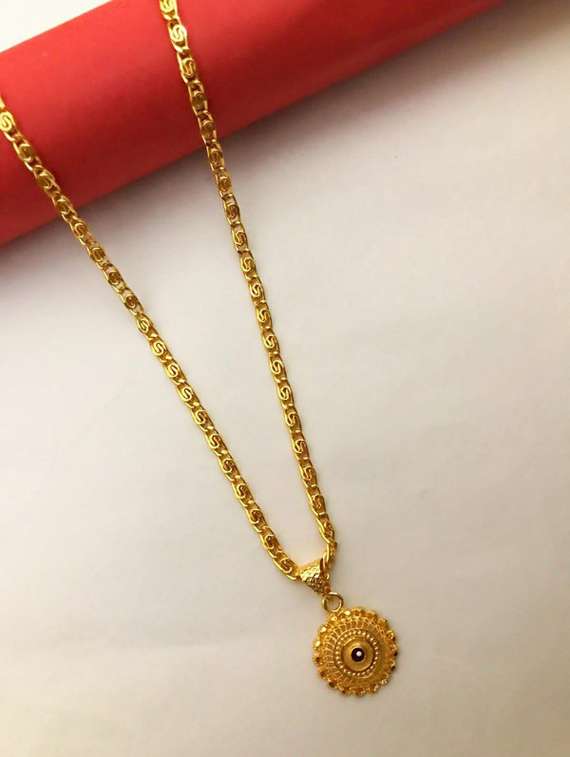 gold plated chain pendant