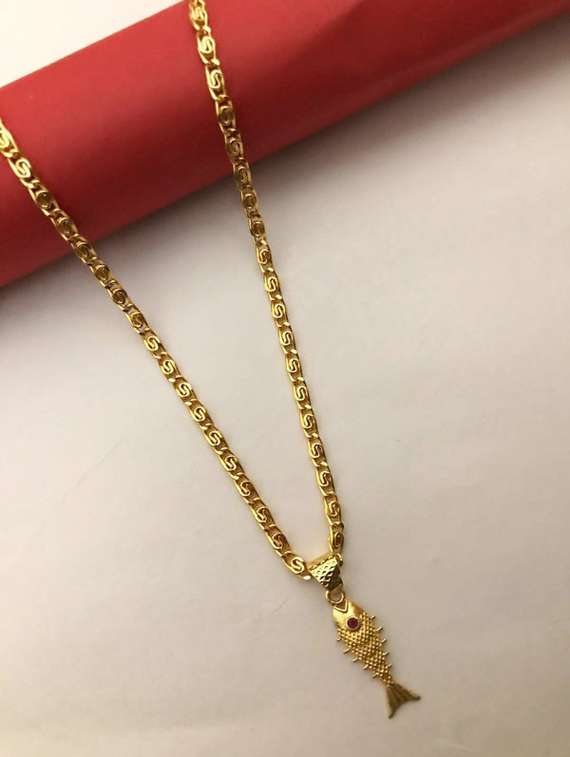 gold plated chain pendant