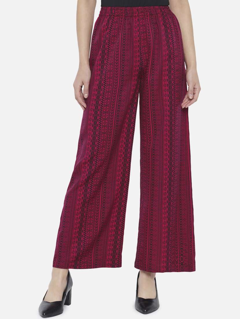 mid rise solid palazzo  - 18451084 -  Zoom Image - 0