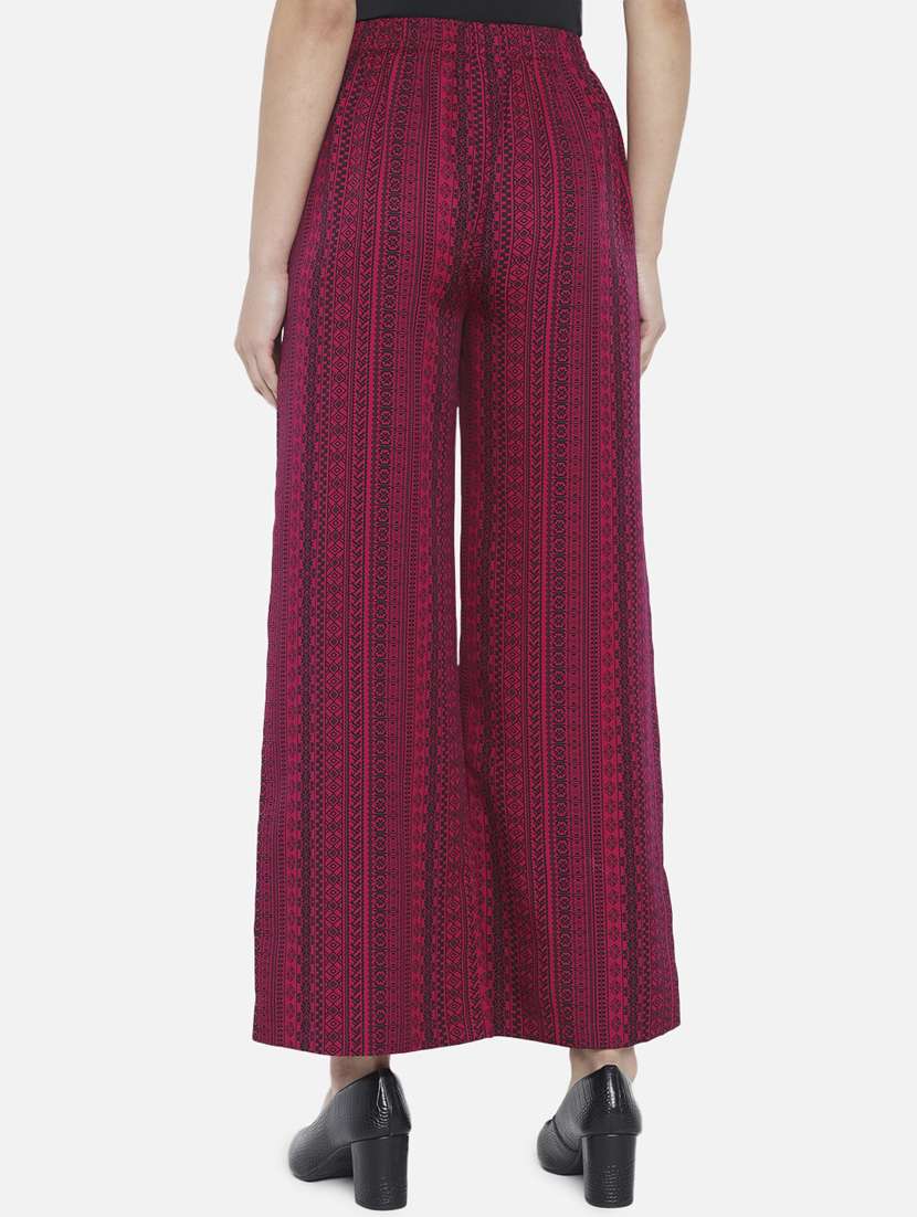 mid rise solid palazzo - 18451084 - Standard Image - 3