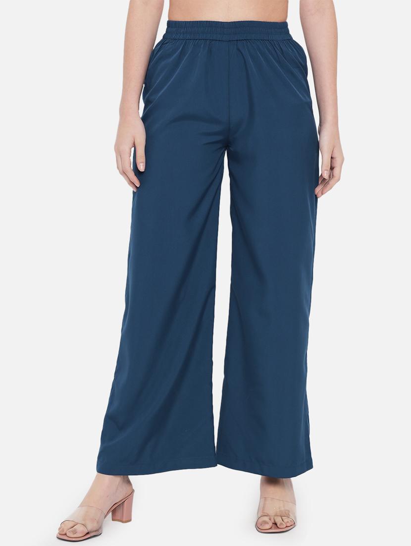 mid rise solid  palazzo  - 18451095 -  Zoom Image - 0