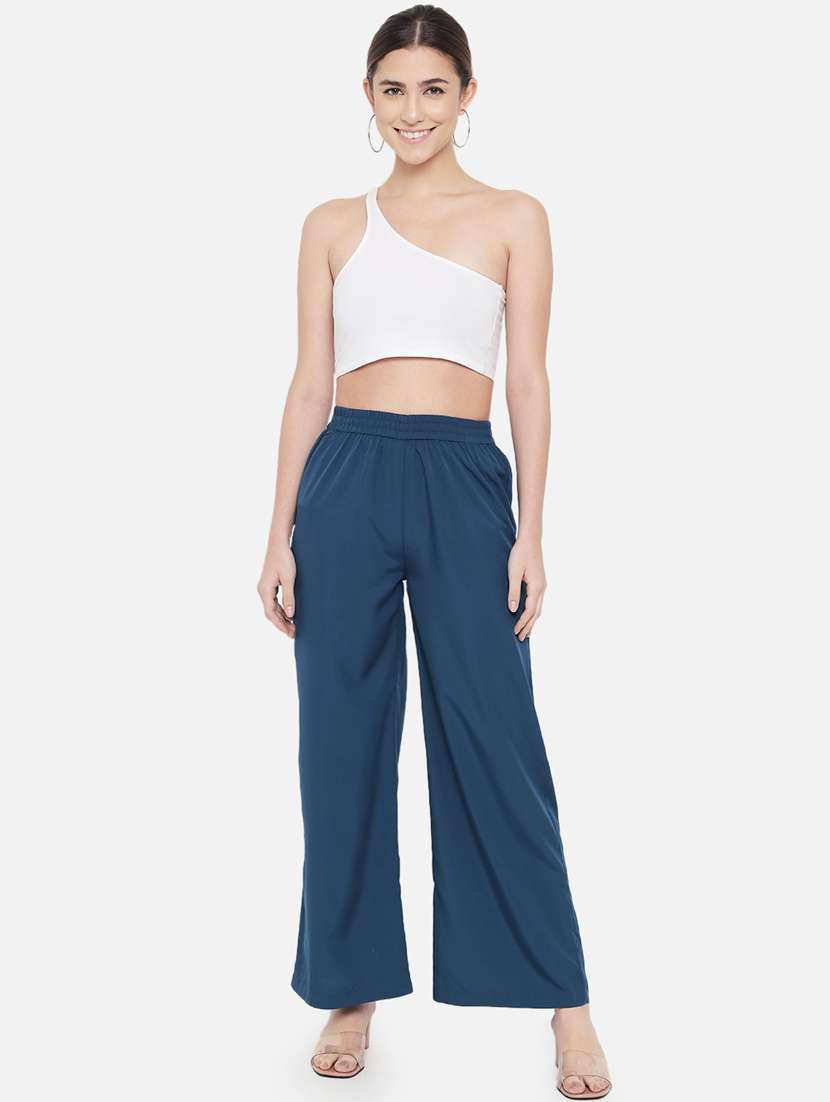 mid rise solid palazzo - 18451095 - Standard Image - 5