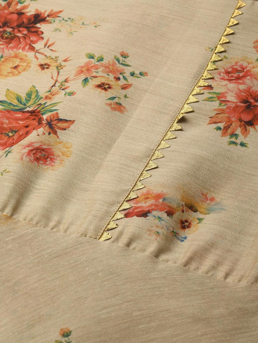 floral chanderi silk set - 18451157 - Standard Image - 5