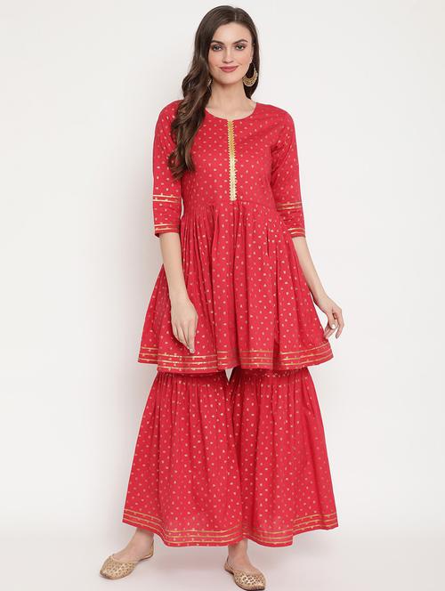 foil print suit set - 18451180 - Standard Image - 0