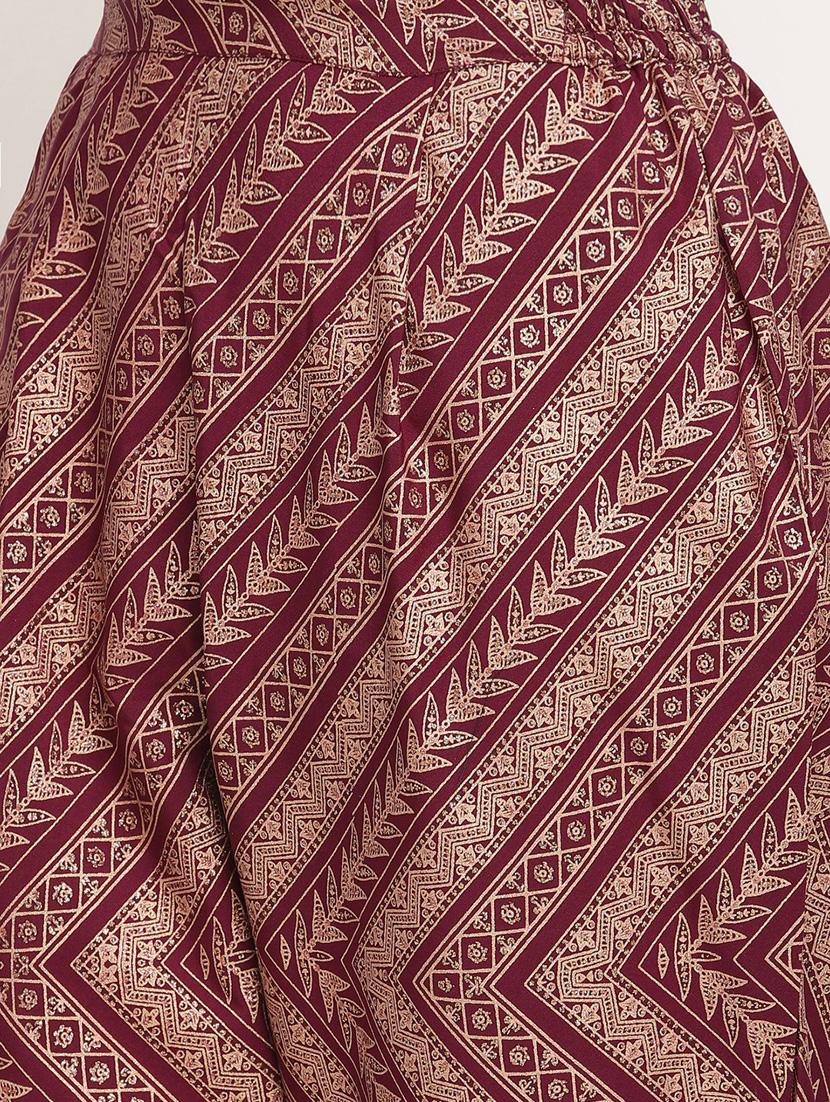 foil printed kurta pant set - 18451189 - Standard Image - 5
