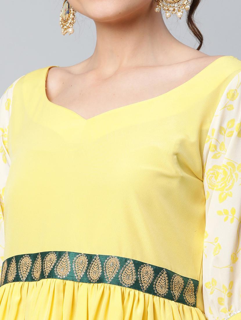 floral kurta sharara set - 18451219 - Standard Image - 5