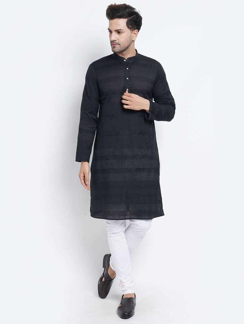 black striped medium kurta