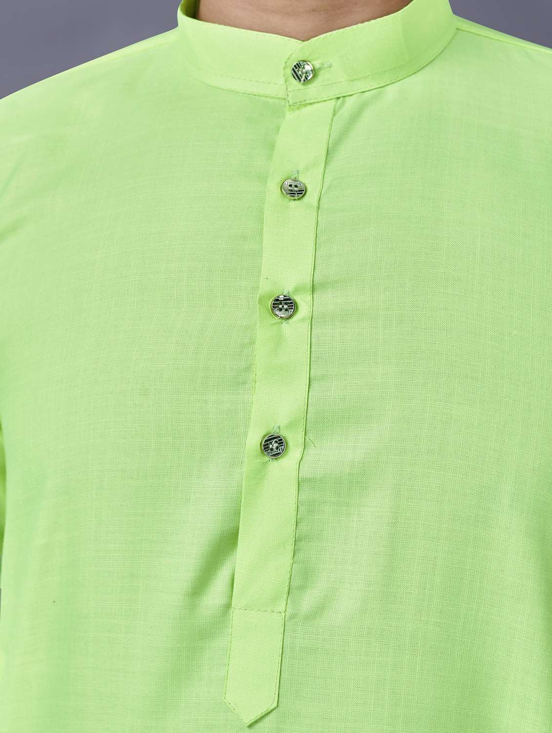 green kurta pyjama ethnic wear set - 18452322 -  Standard Image - 3