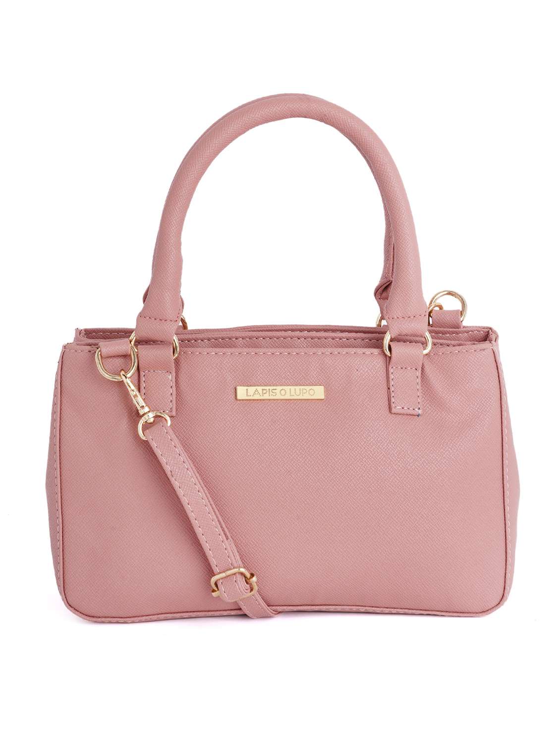 pink solid regular handbag - 18452629 - Zoom Image - 0