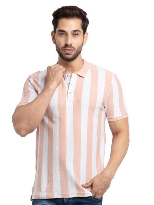 rose-water striped polo t-shirt - 18453533 -  Standard Image - 0