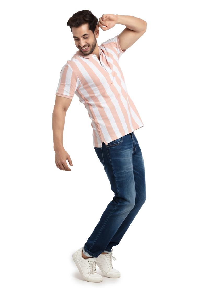 rose-water striped polo t-shirt - 18453533 - Standard Image - 3